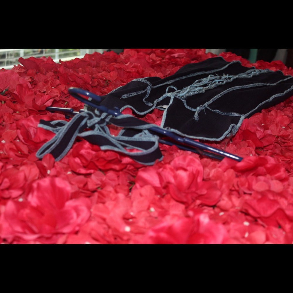 Baby/Navy Blue body con dress